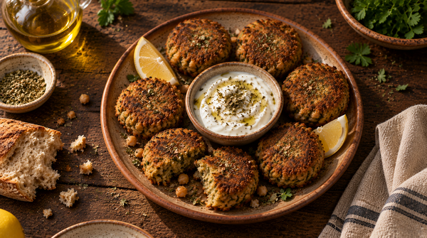 Revithokeftedes - Kichererbsen-Bratlinge aus Sifnos mit Dill und Grüner Minze