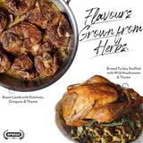 APSOGO Organic Greek Herbs Bundle - Rosemary, Thyme & Oregano - Premium Dried Herbs - Aromatic Mediterranean Flavor