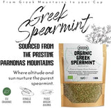 APSOGO Organic Greek Herbal Tea Bundle - Mountain Tea, Sage & Spearmint - Premium Loose Leaf - Handpicked in Greece - 3x100g
