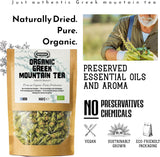 APSOGO Organic Greek Herbal Tea Bundle - Mountain Tea, Sage & Spearmint - Premium Loose Leaf - Handpicked in Greece - 3x100g