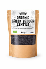 APSOGO Organic Greek Beluga Lentils 500g resealable pack