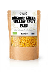 APSOGO Organic Greek Yellow Split Peas Fava 500g resealable pack