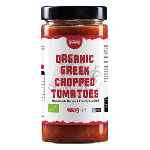 APSOGO Organic Greek Chopped Tomatoes 480g jar