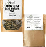 Apsogo Greek Olive Leaf Tea (100g) - Premium Loose Olive Leaves - Mild Herbal Taste & Smooth Aroma - Natural Caffeine-Free Tea - Resealable Eco-Friendly Pouch