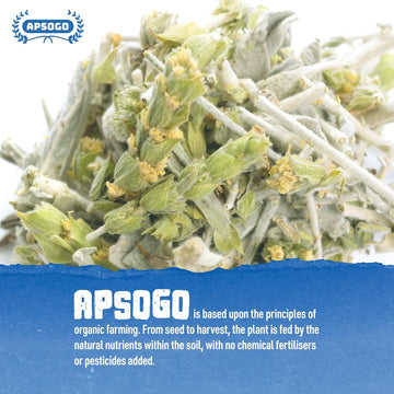 APSOGO Organic Greek Mountain Tea - Premium Quality & Excellent Taste Loose Leaf Herbal Tea, Handpicked with Stems, Leaves & Flowers (100g)