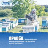 APSOGO Organic Thyme Honey - Pure Wilderness Honey from Greece, Crete - Strong Taste & Golden Colour (400g)