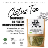 APSOGO Greek Organic Cistus Tea - Cistus Herb Premium Quality & Excellent Taste - Cistus Tea produced in Greece (100g)