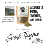 Apsogo Thyme - Dried Organic Thyme from Greece - Premium Quality & Excellent Taste - Use as a Spice or Thyme Tea (200g)