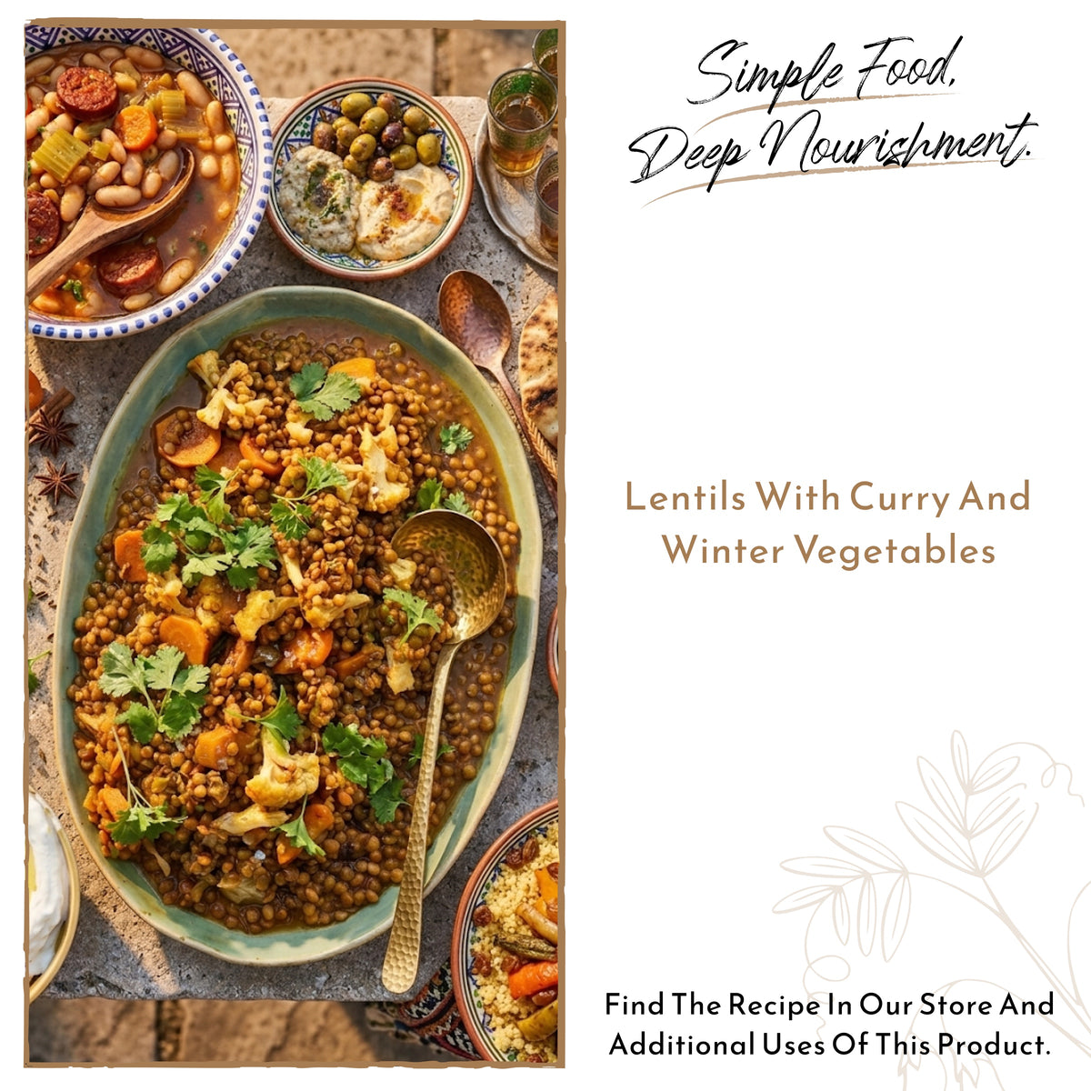 APSOGO Organic Greek Brown Lentils, product image 3