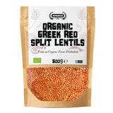 APSOGO Organic Greek Red Split Lentils, 500g pouch