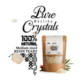 Apsogo Chios Mastiha 25g – 100% Natural Mastic Gum Tears from Greece – Medium Size – Sugar-Free, Vegan Chewing Gum, Pure Chios Mastic