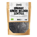 APSOGO Organic Greek Beluga Lentils, black, 500g pouch