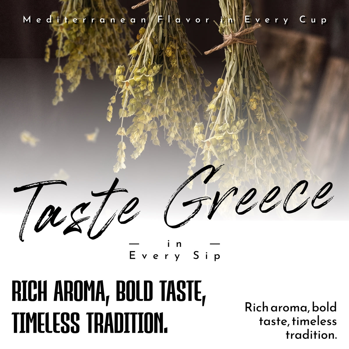 Apsogo Organic Greek Mountain Tea Bunches - Sideritis Herb, 50g