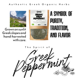 APSOGO Bio-Pfefferminztee aus Griechenland – ganze lose Pfefferminzblätter getrocknet – aromatisch & erfrischend – Premium Kräutertee ohne Zusätze (100g)