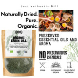 Apsogo Organic Dried Dill (100g) - Premium Greek Dill - Fresh Herbal Aroma & Delicate Sweet Flavour - Eco-Friendly Resealable Pouch - Natural Culinary Herb