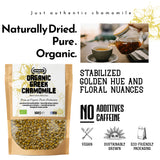 APSOGO Organic Chamomile Loose Leaf Tea 100g - Dried Chamomile Flowers from Greece - Pure Organic Chamomile Tea Loose Leaf - Camomile Flowers for Relaxation & Digestion
