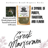 APSOGO Bio-Majoran-Kräutertee – Premium Griechischer Loser Majoran (100g) Natürlicher Bio-Kräutertee, Aromatischer mediterraner Kräuteraufguss