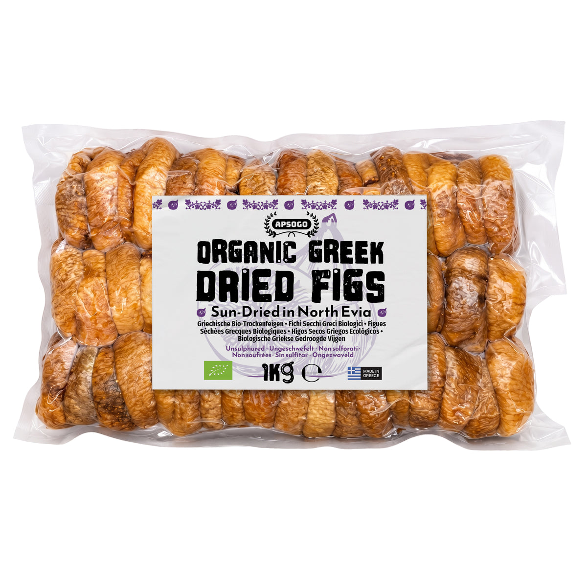 Greek Dried Figs - Organic, Sun-Dried