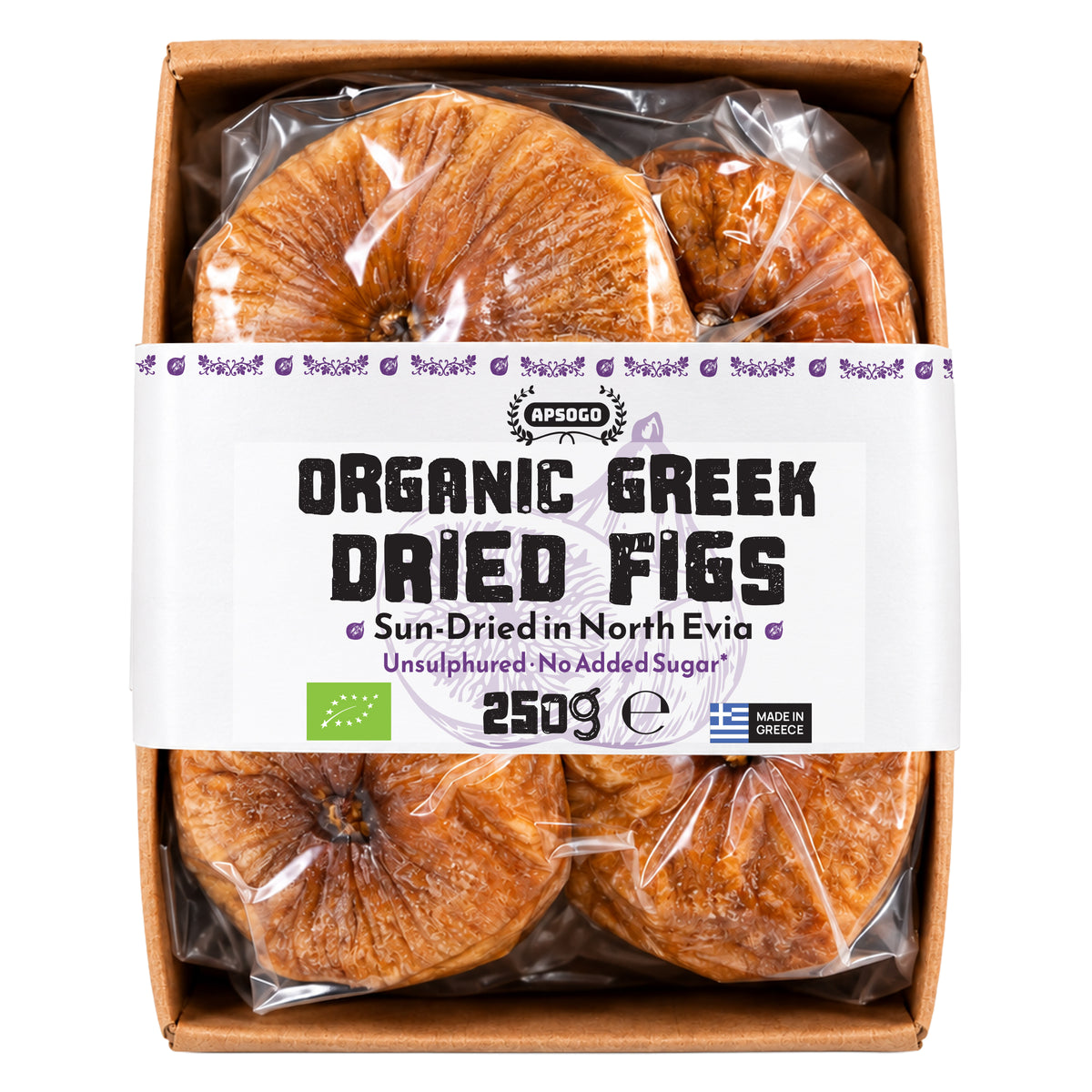 Greek Dried Figs - Organic, Sun-Dried