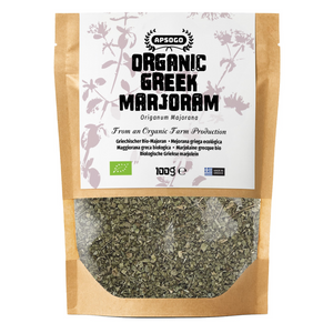 APSOGO Bio-Majoran-Kräutertee – Premium Griechischer Loser Majoran (100g) Natürlicher Bio-Kräutertee, Aromatischer mediterraner Kräuteraufguss