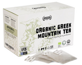 APSOGO Organic Greek Mountain Tea - 20 Teabags - Sideritis Tea, naturally Caffeine Free - Herbal Infusion, Aromatic & Soothing