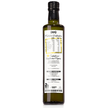 Apsogo Organic Greek Extra Virgin Olive Oil in a 500ml bottle, showcasing premium cold-pressed quality from Greece.