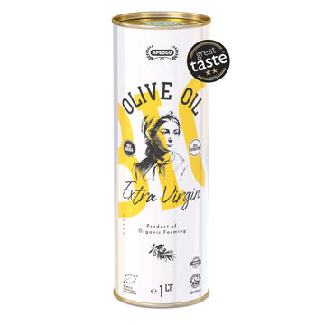 Apsogo Organic Greek Extra Virgin Olive Oil in a 500ml bottle, showcasing premium cold-pressed quality from Greece.