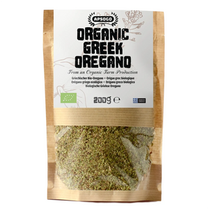 Apsogo Oregano 200g bag, Organic Dried Oregano from Greece, premium quality with excellent taste, showcased in eco-friendl...