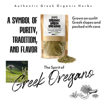 Apsogo Oregano - Organic Dried Oregano from Greece, premium quality, 200g pack, showcasing rich flavor and purity.